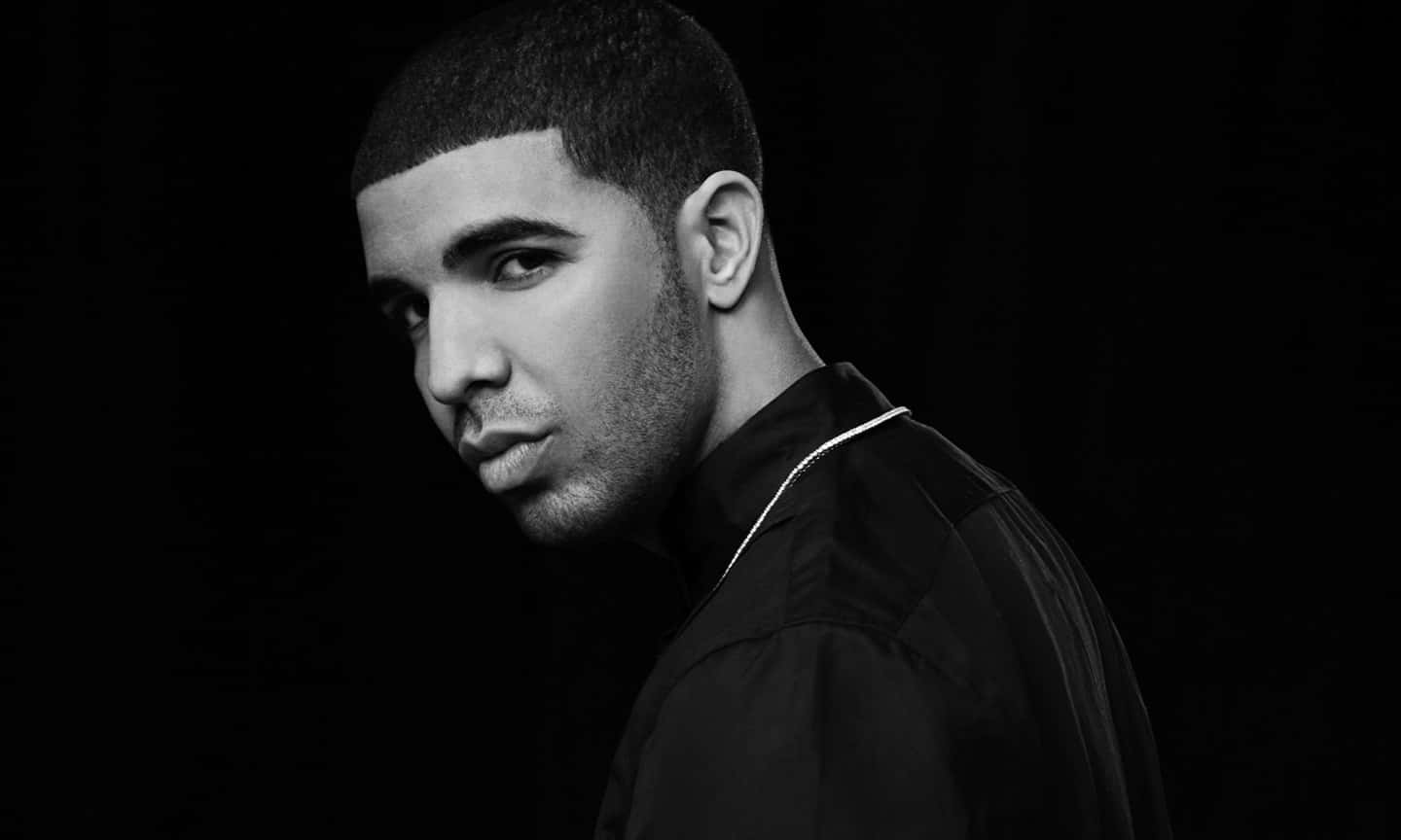 Drake Nothing Was The Same, black and white portrait, man in profile, HD Desktop Wallpaper