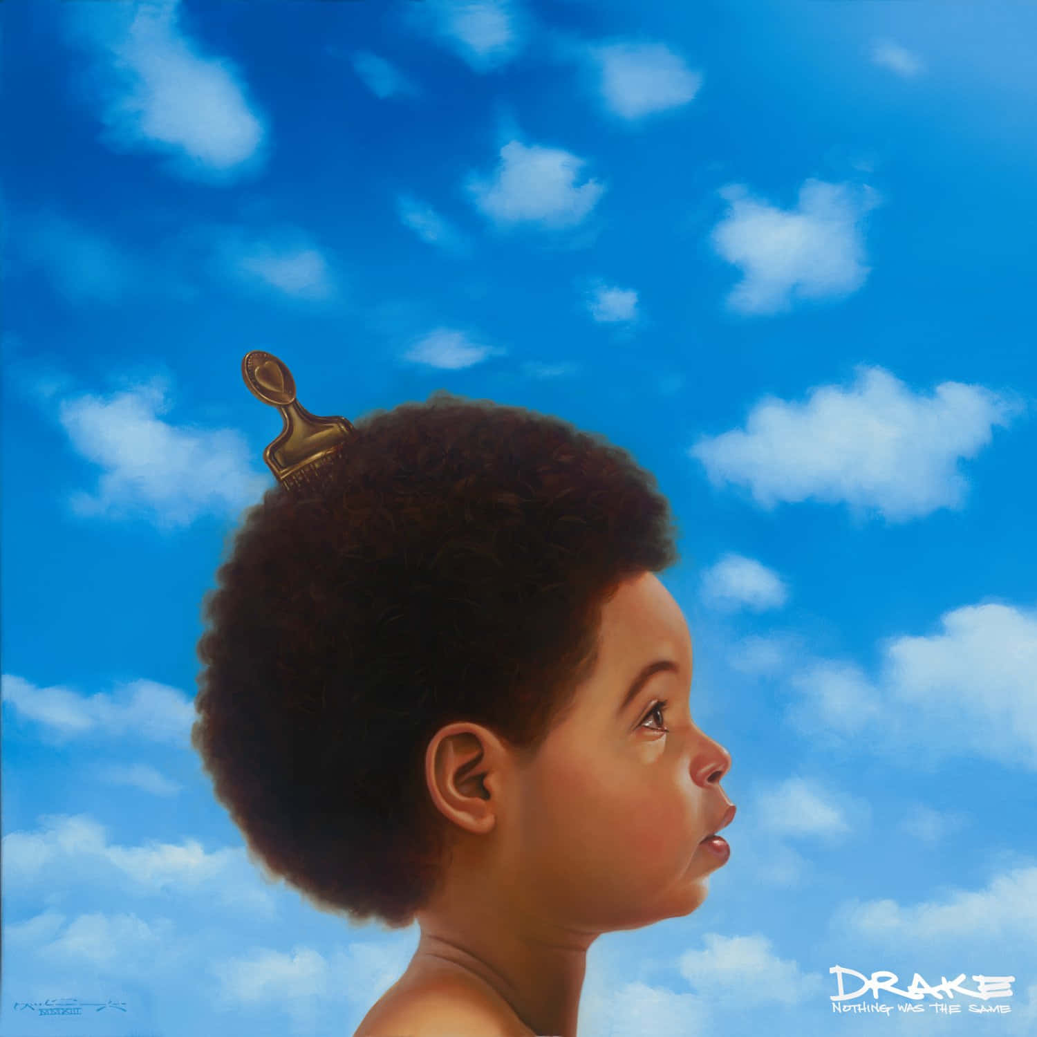 Drake Nothing Was The Same, golden crown, afro, HD Desktop Wallpaper