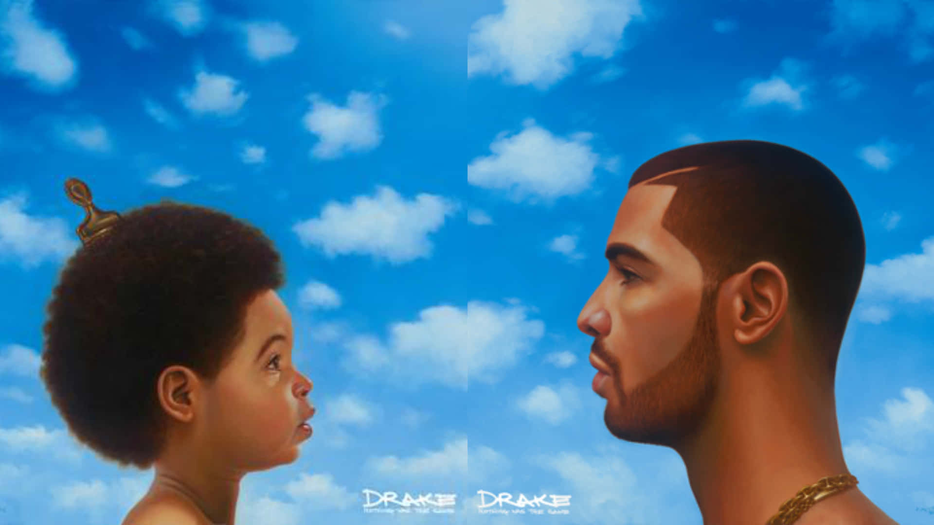 Drake, Nothing Was the Same, bright blue sky, Full HD Desktop Wallpaper