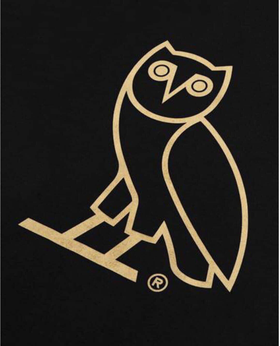 Drake OVO Owl, iPhone 1158 x 1430, gold outline, HD Phone Wallpaper