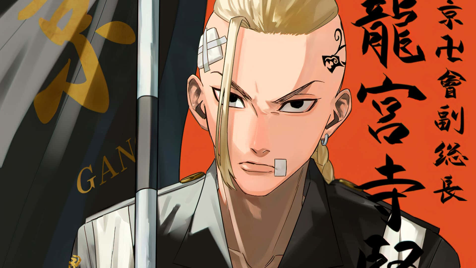 Draken, Tokyo Revengers, blonde hair, Full HD Desktop Wallpaper