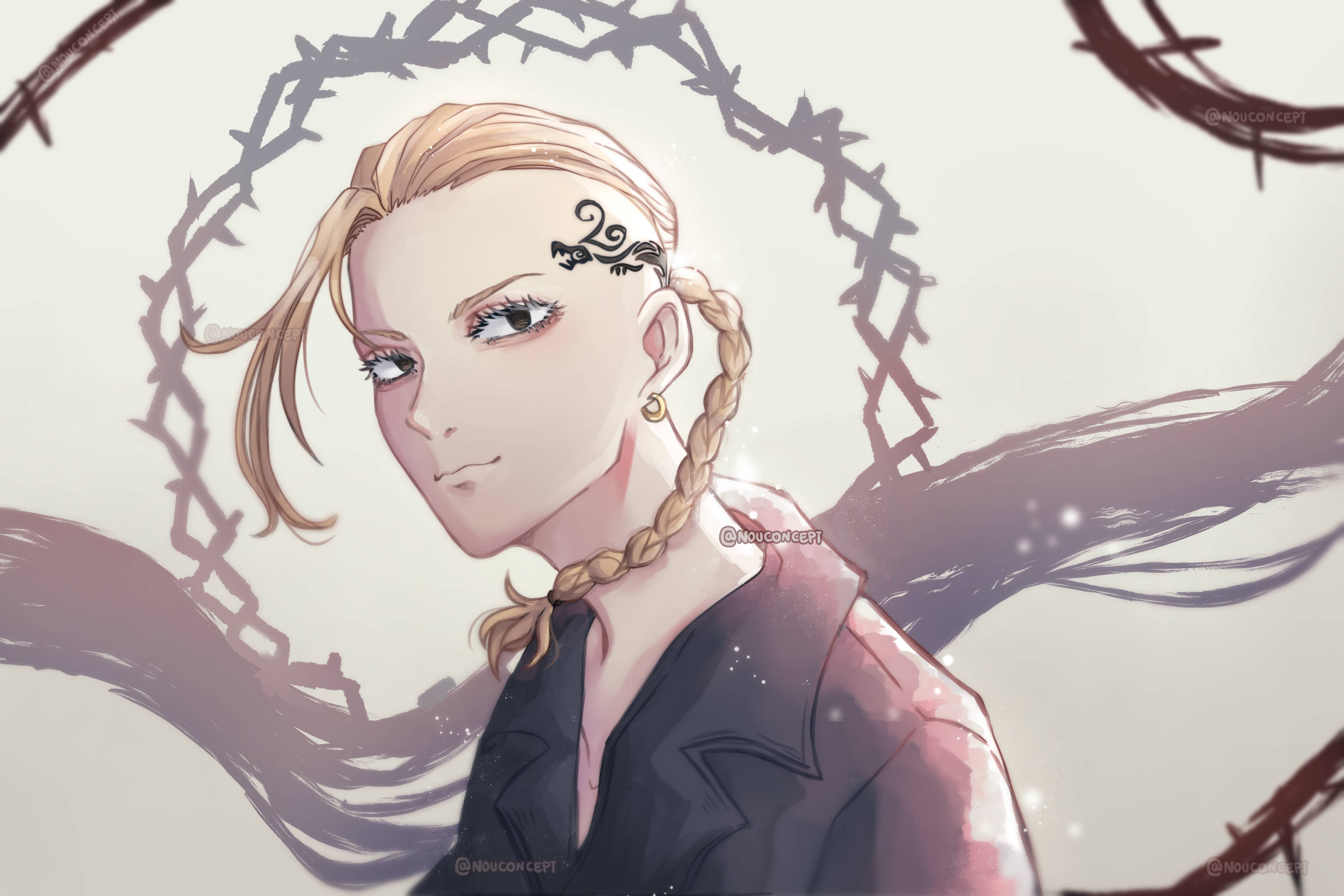 Tokyo Revengers, Draken, blonde anime girl, 2K Desktop Wallpaper