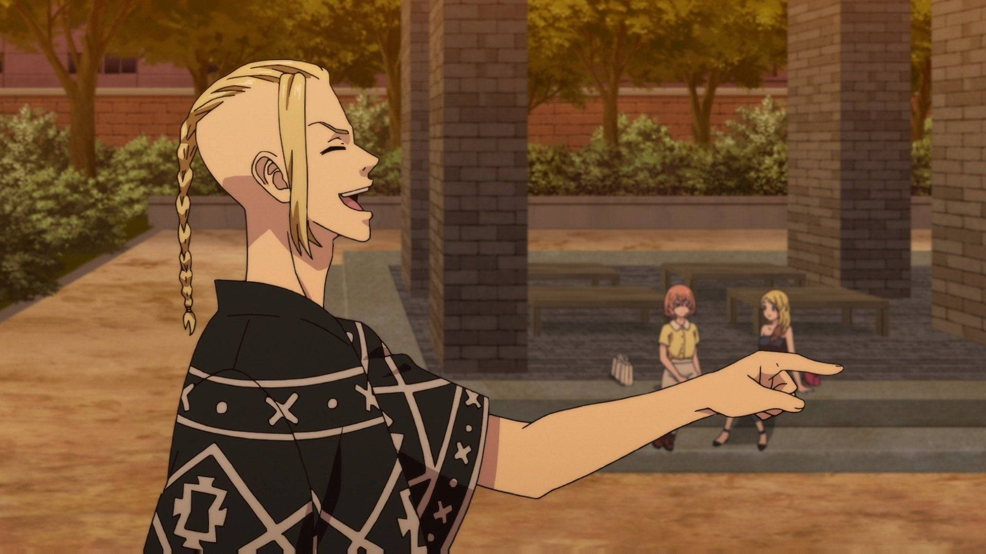 Tokyo Revengers, Draken, braided blonde ponytail, Full HD Desktop Wallpaper