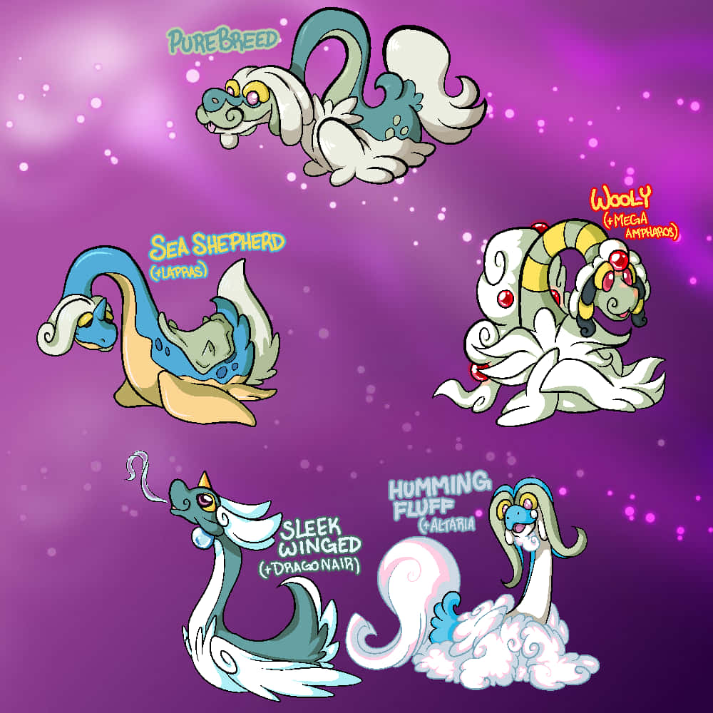 Drampa, cosmic background, sparkling purple, SD Desktop Wallpaper