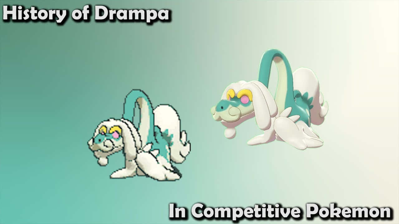 Drampa, pixelated, 3d-rendered, HD Desktop Wallpaper
