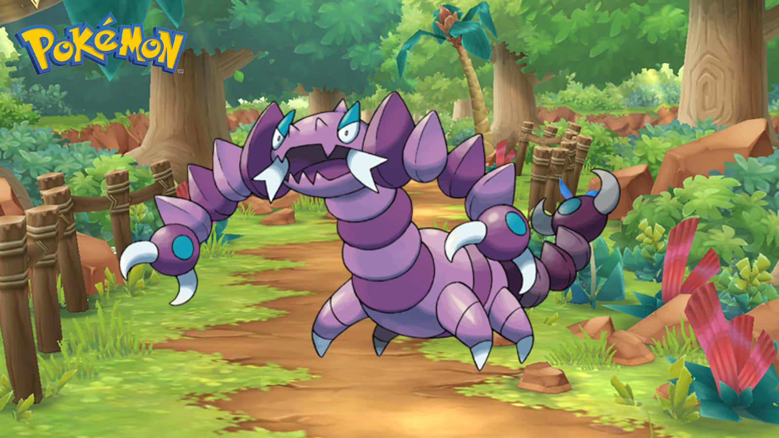 Drapion, purple, blue eyes, HD Desktop Wallpaper