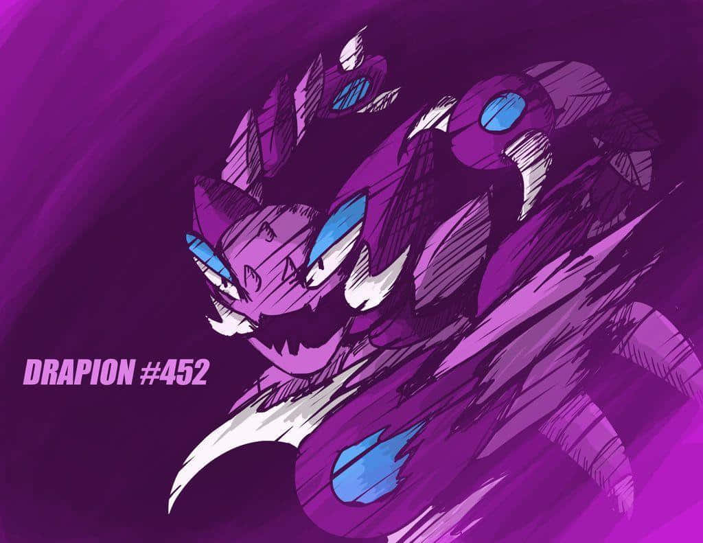 Drapion, purple, glowing blue eyes, SD Desktop Wallpaper