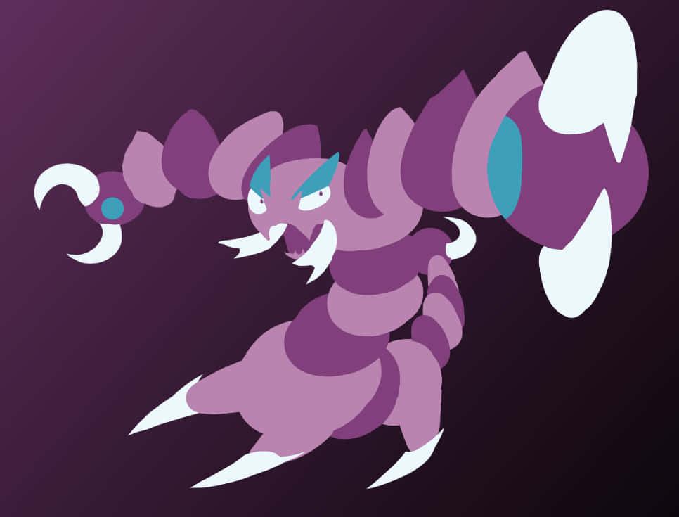 Drapion, purple scorpion, white claws, SD Desktop Wallpaper