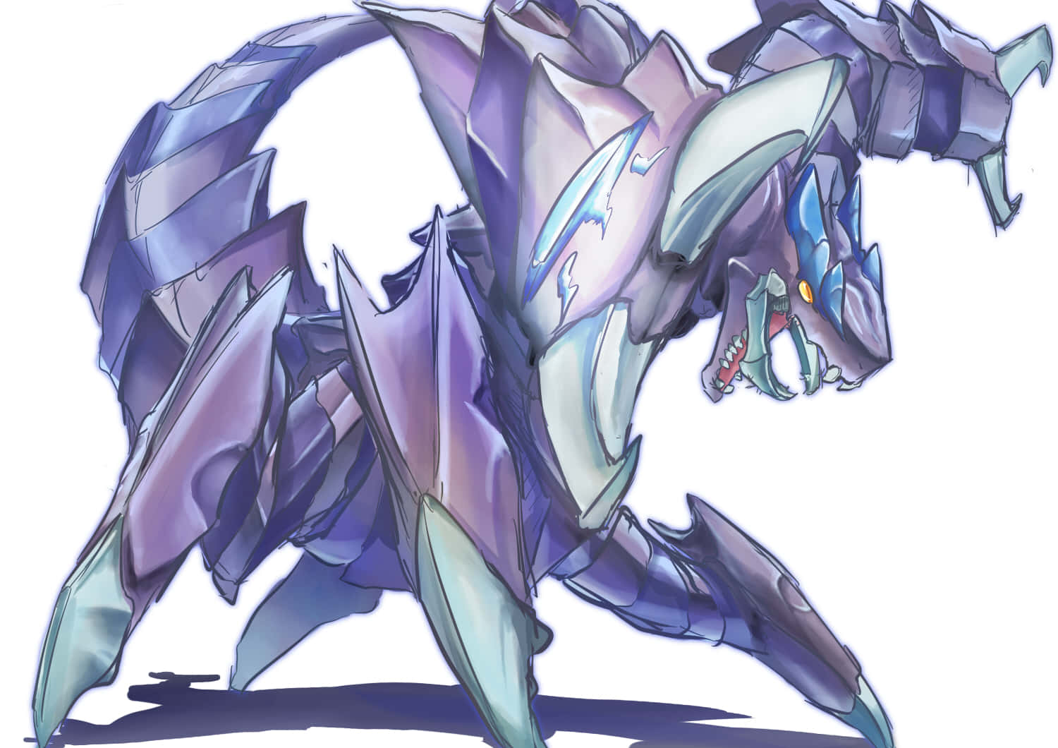 Drapion, purple, teal, HD Desktop Wallpaper