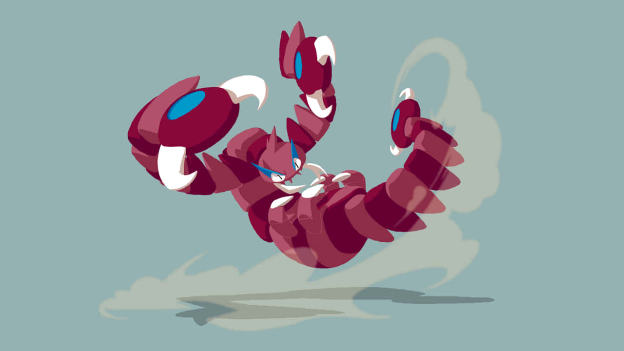 Drapion, red scorpion, blue eyes, HD Desktop Wallpaper