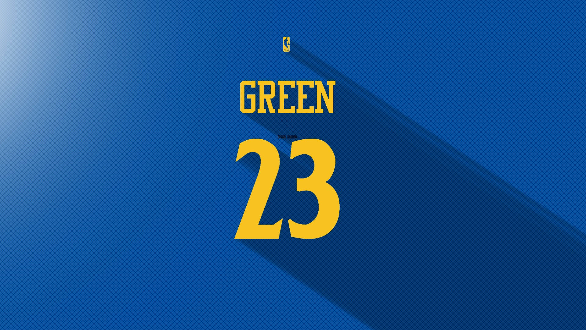 Draymond Green, 23, blue gradient background, Full HD Desktop Wallpaper