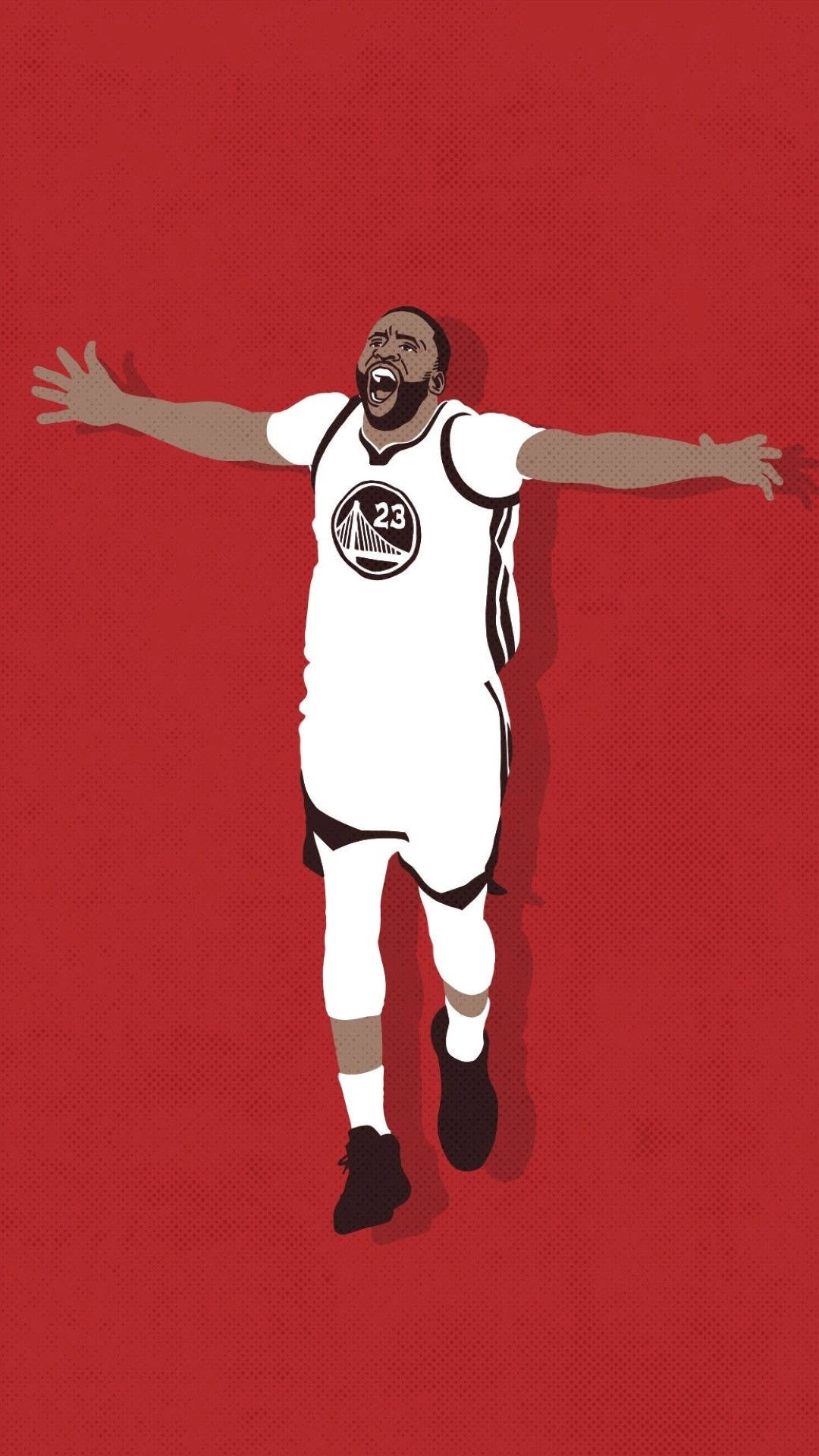 Draymond Green, white jersey, number 23, Full HD Phone Wallpaper