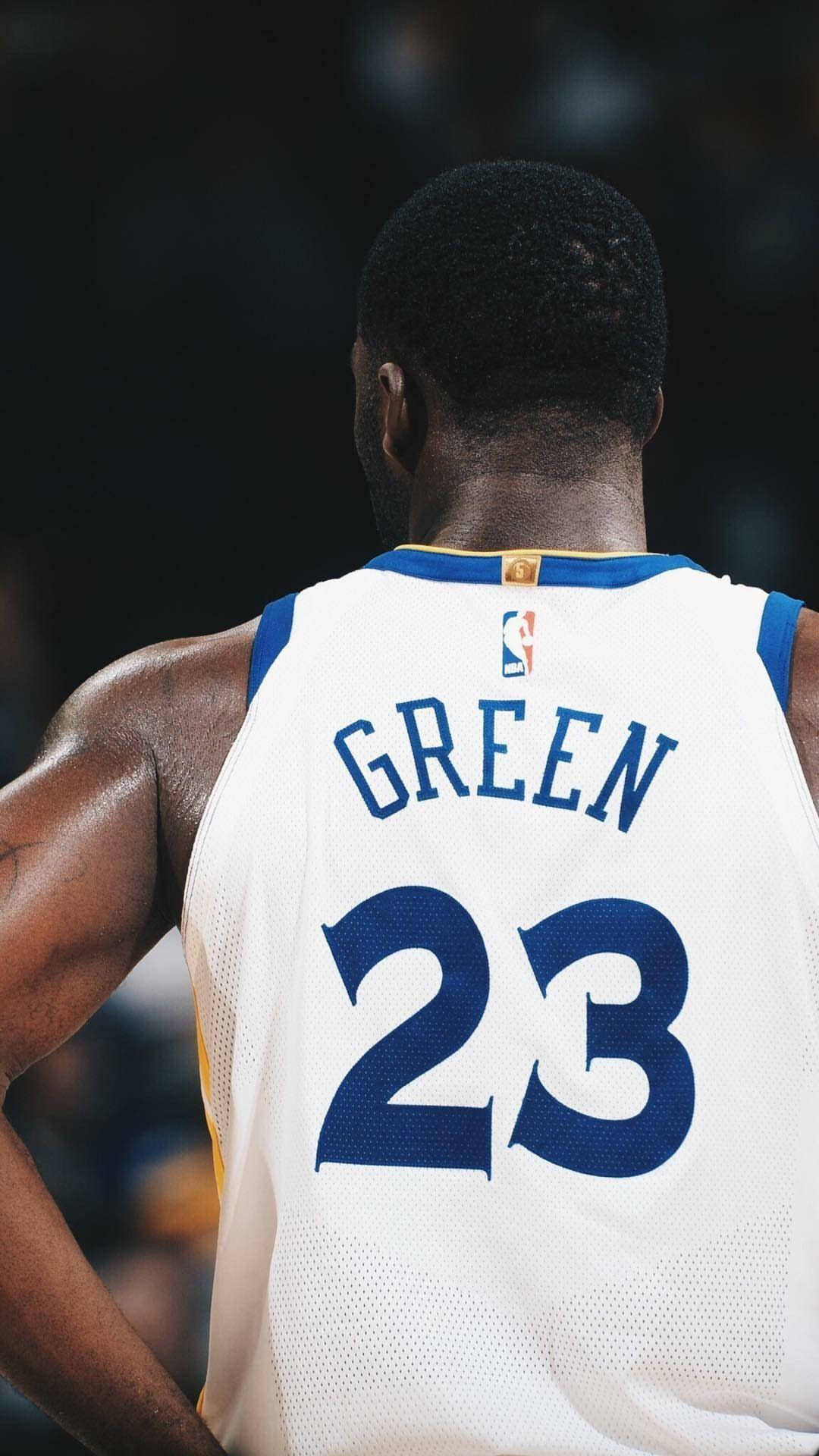 Draymond Green, white jersey, blue number 23, Full HD Phone Wallpaper