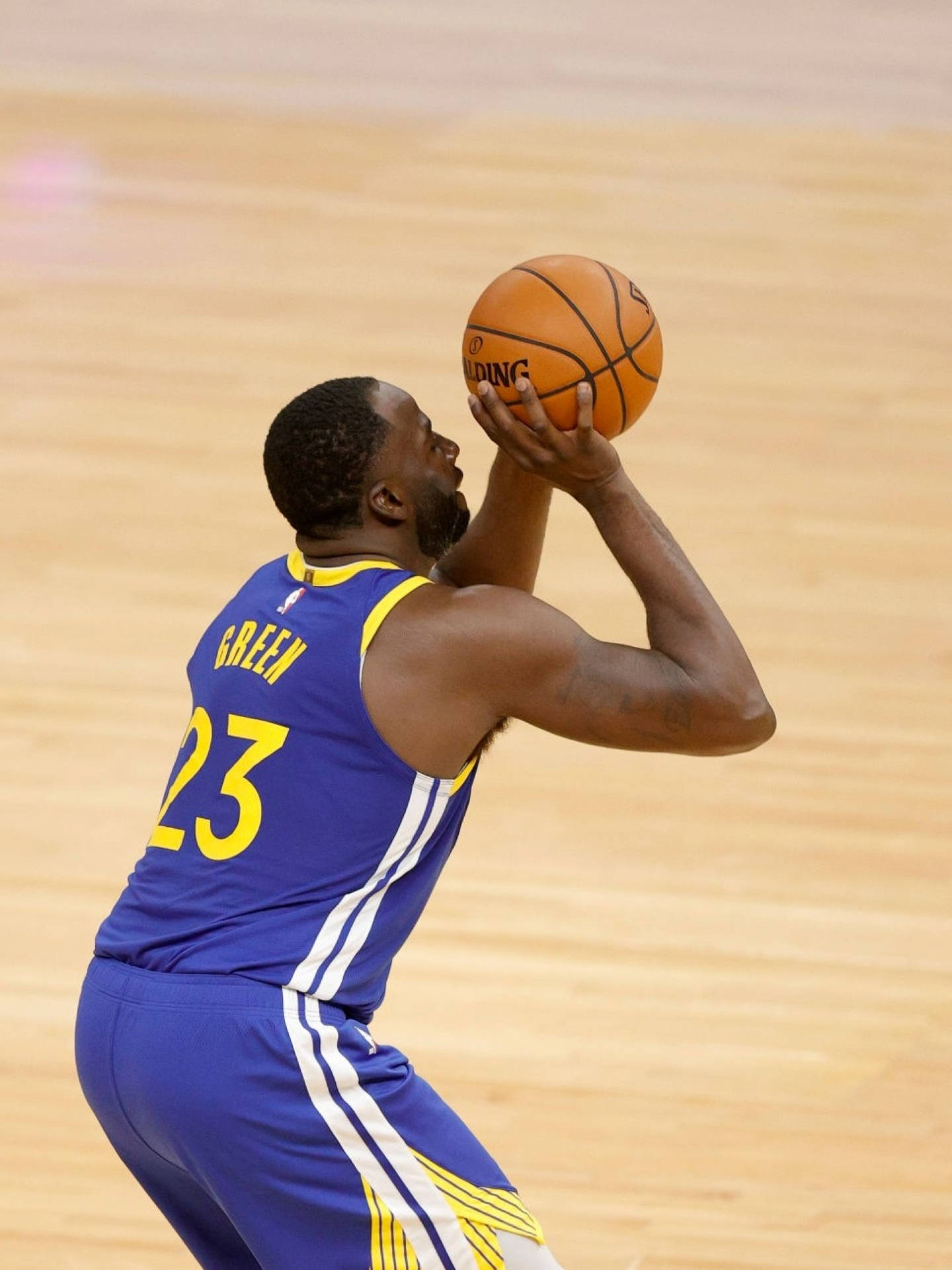 Draymond Green, blue and yellow uniform, basketball player, Full HD Phone Wallpaper
