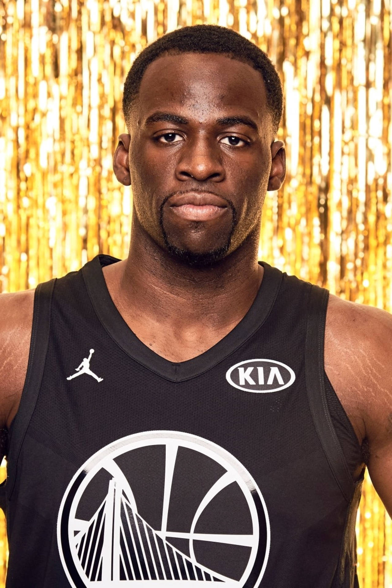 Draymond Green, 2018 NBA All-Star, black jersey, Full HD Phone Wallpaper