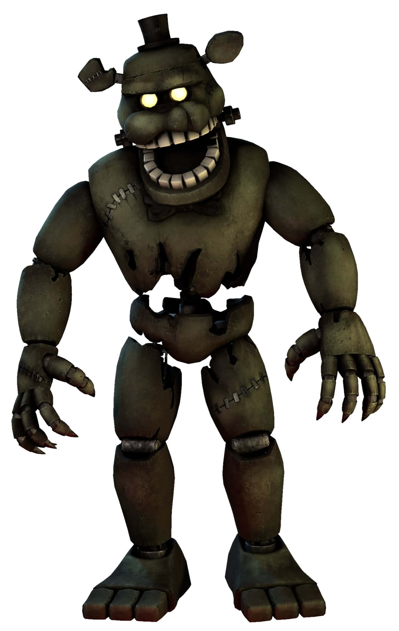 Dreadbear, glowing eyes, sharp teeth, Full HD Phone Wallpaper