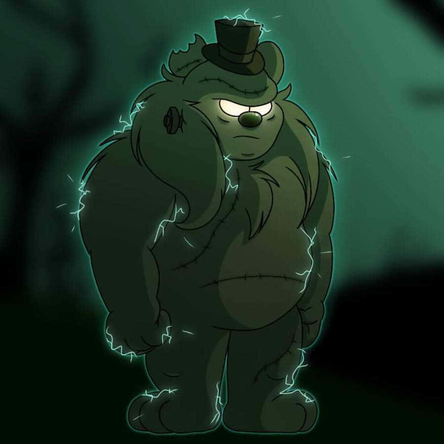 Dreadbear, top hat, electric energy, SD Desktop Wallpaper