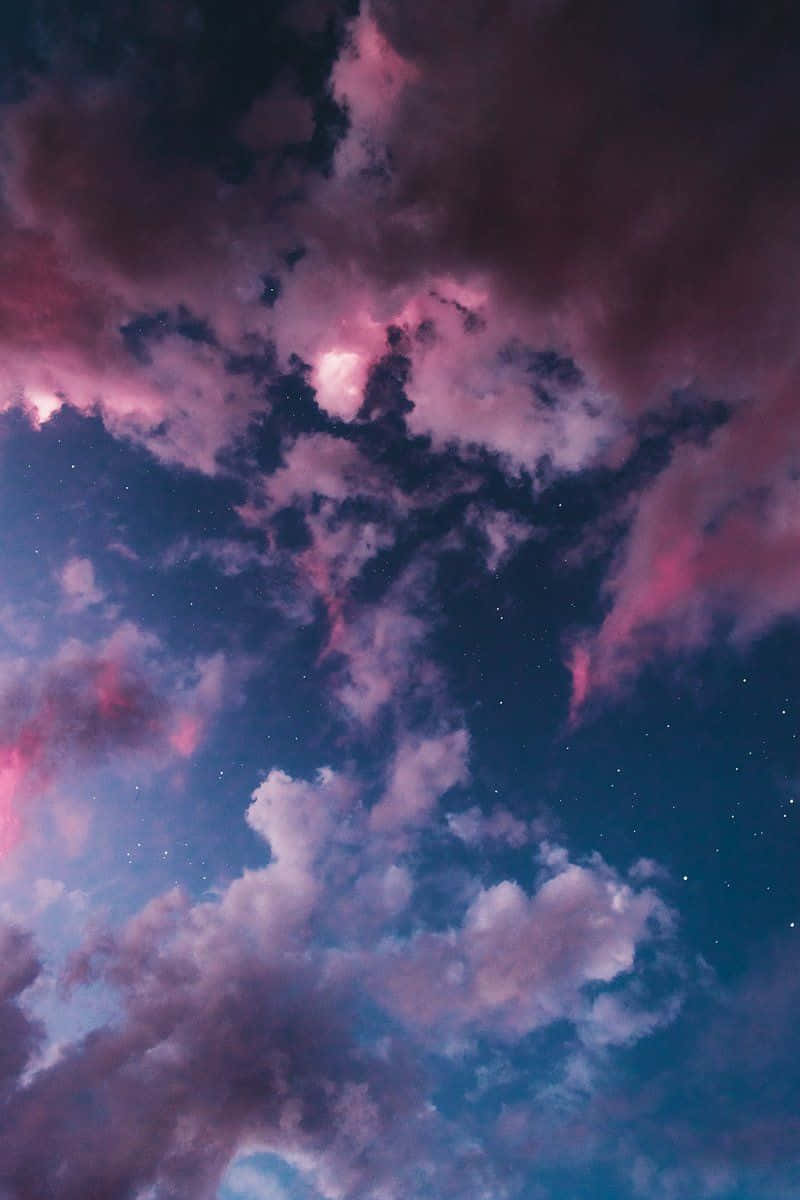 Dream Aesthetic, vibrant pink, purple clouds, SD Phone Wallpaper