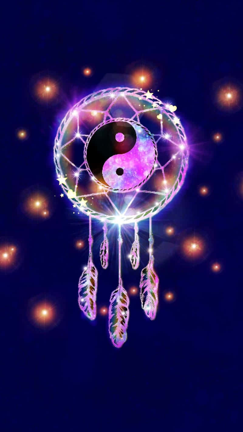 yin yang, dreamcatcher, cosmic, HD Phone Wallpaper