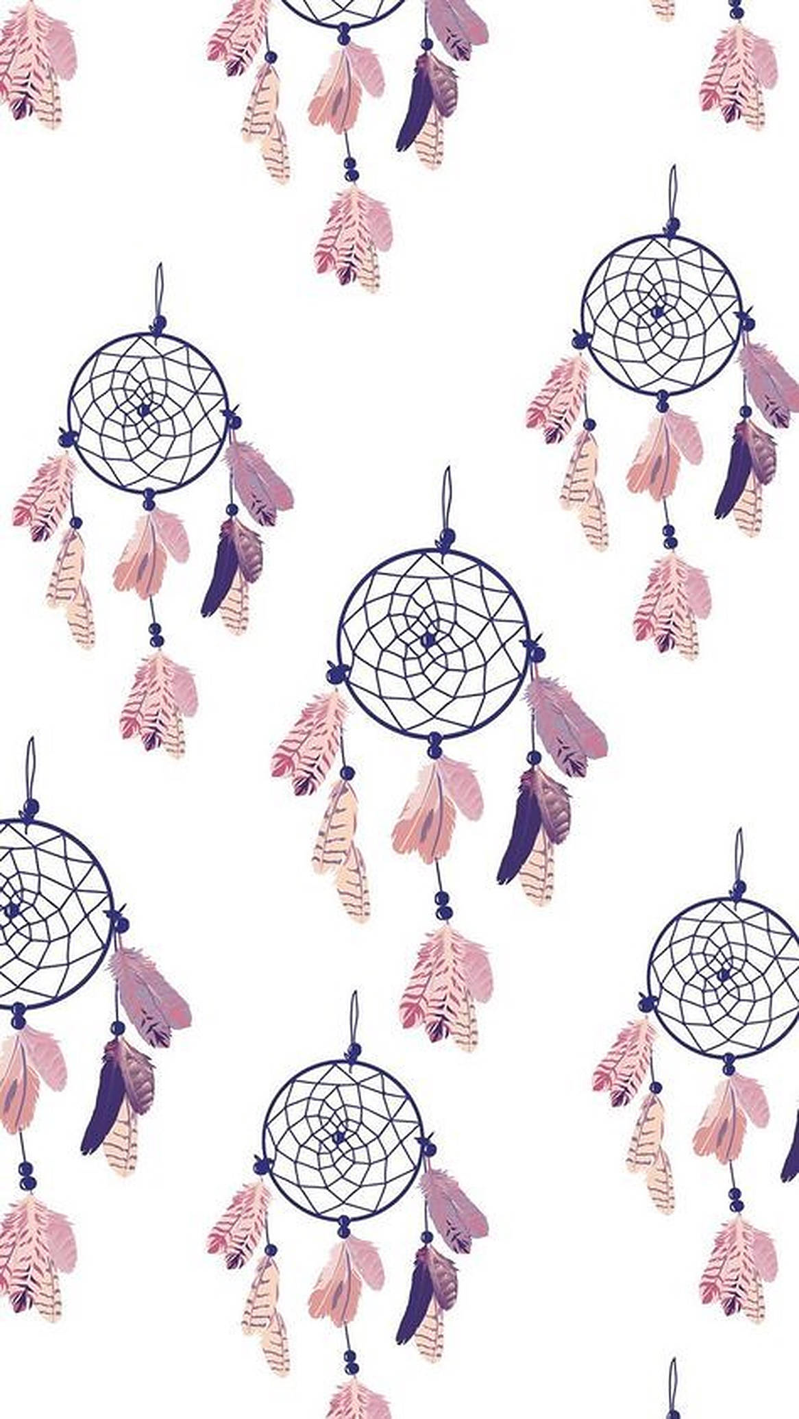 Dream Catcher Pattern, pink, purple, Full HD Phone Wallpaper