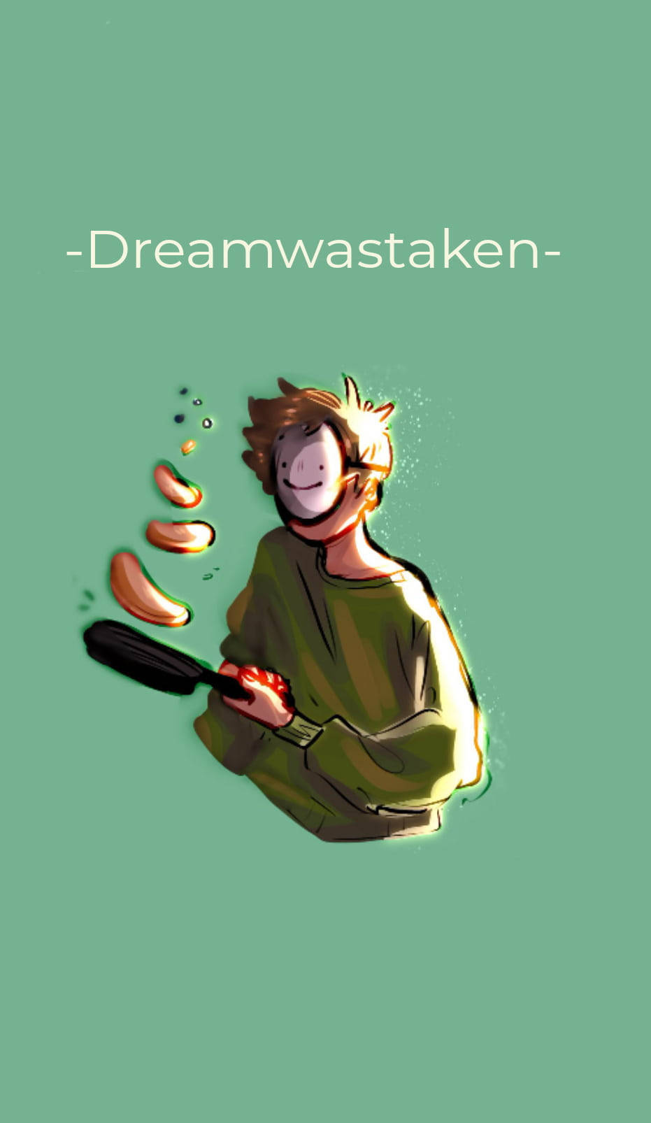 Dream Minecraft, anime-style boy, spiky hair, HD Phone Wallpaper