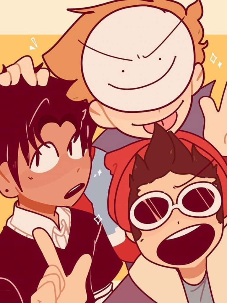 Dream Team, anime characters, cheerfully, SD Phone Wallpaper