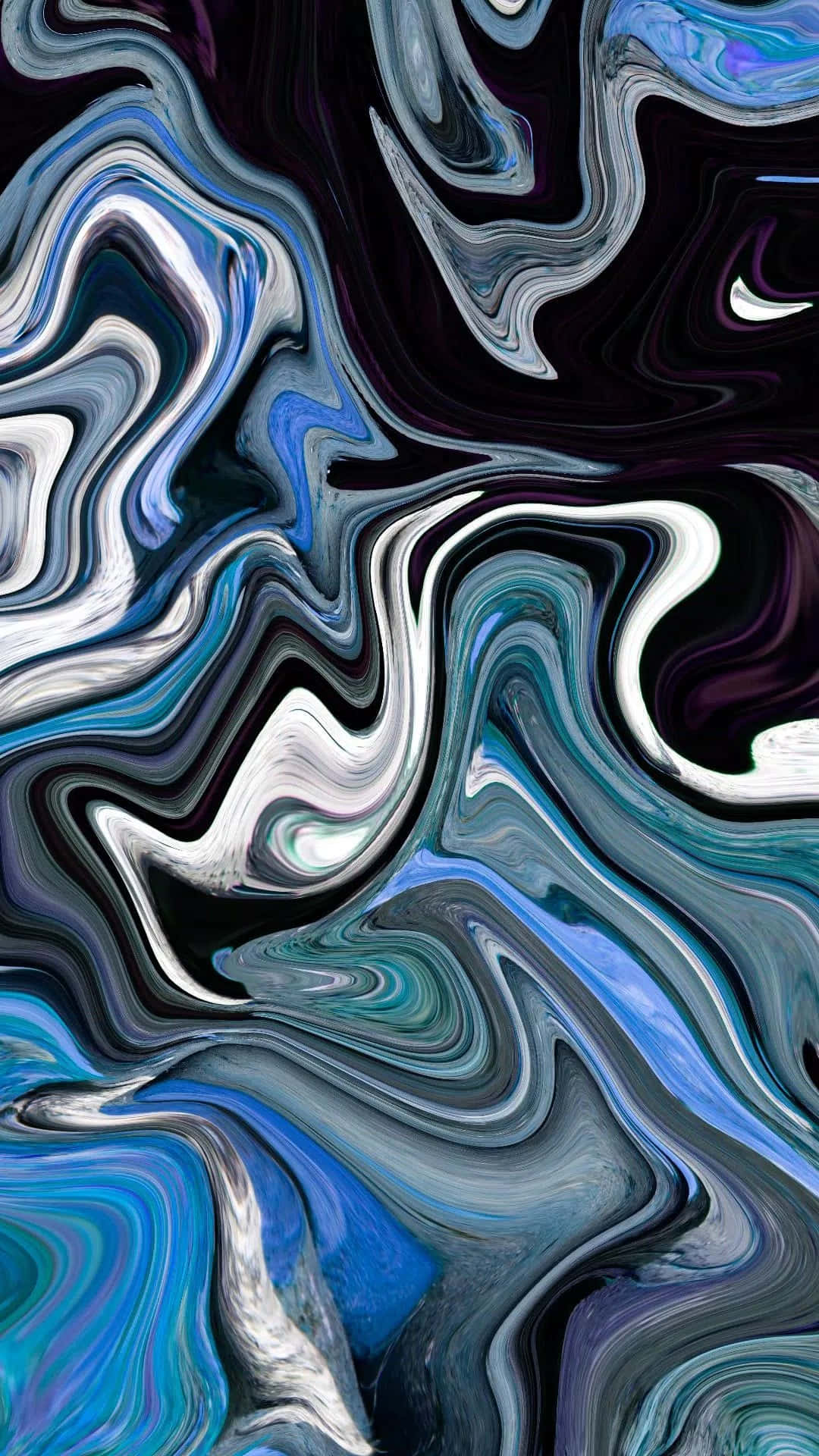 psychedelic art, 1080 x 1920 wallpaper, deep blues, Full HD Phone Wallpaper