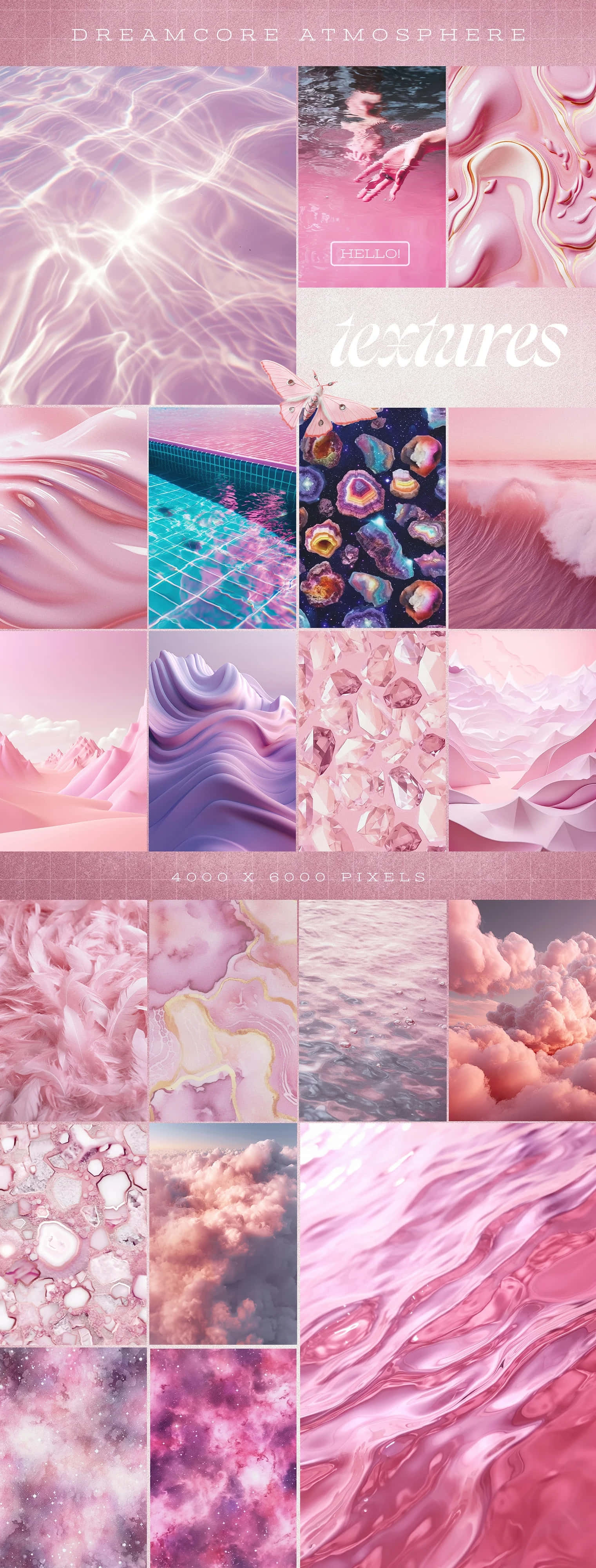 pink, purple, abstract textures, 4K Phone Wallpaper