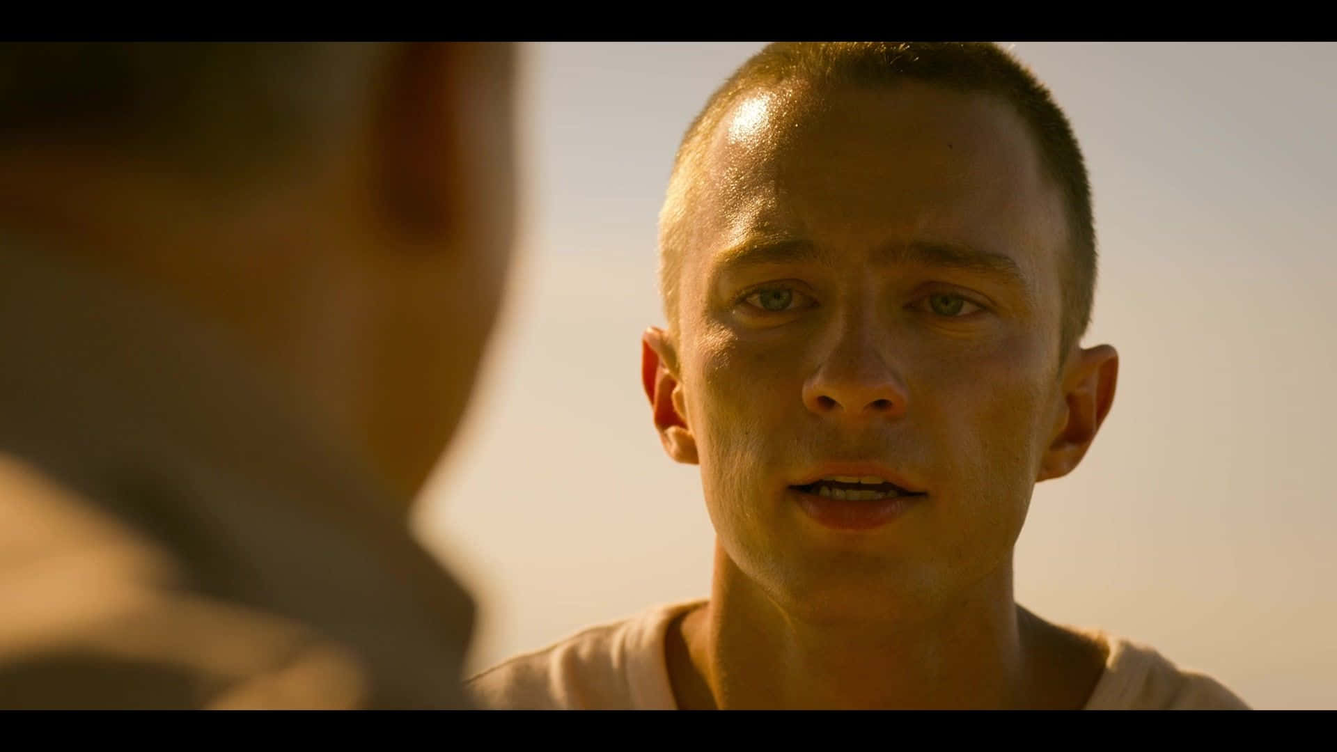 Drew Starkey, intense movie scene, warm golden light, Full HD Desktop Wallpaper