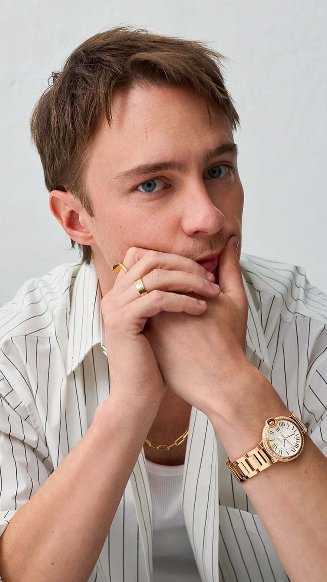 Drew Starkey, blue eyes, brown hair, Full HD Phone Wallpaper