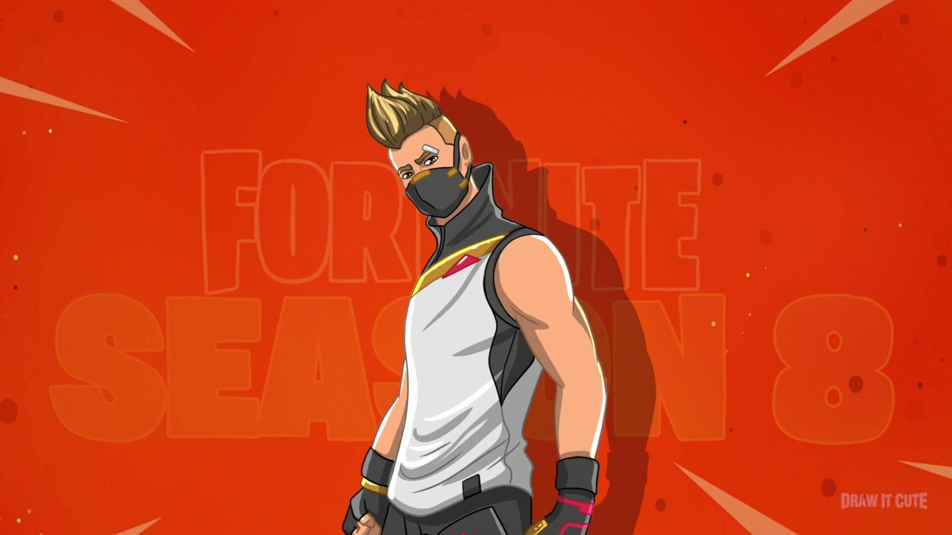 Drift Fortnite, Fortnite, spiky blonde hair, Full HD Desktop Wallpaper