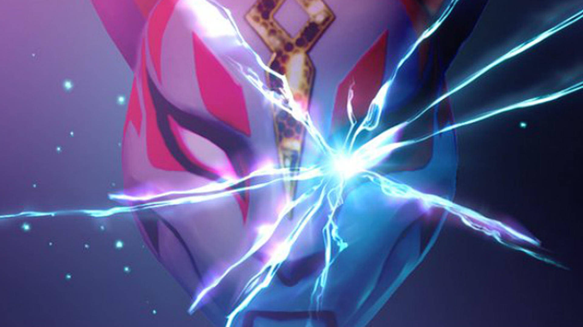 Drift Fortnite, glowing mask, pink and blue energy, Full HD Desktop Wallpaper