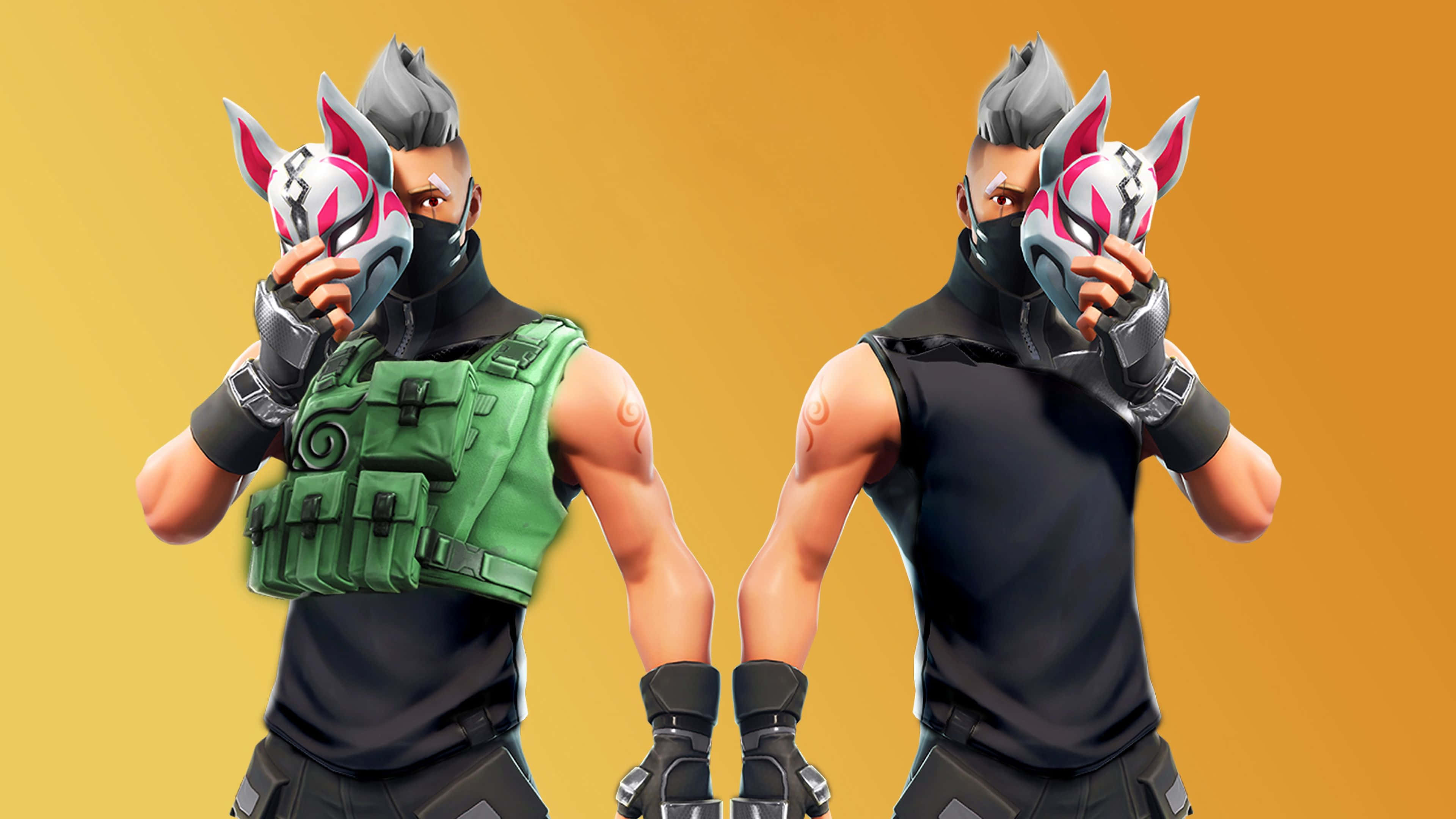 Fortnite, Drift, fox-themed masks, 4K Desktop Wallpaper