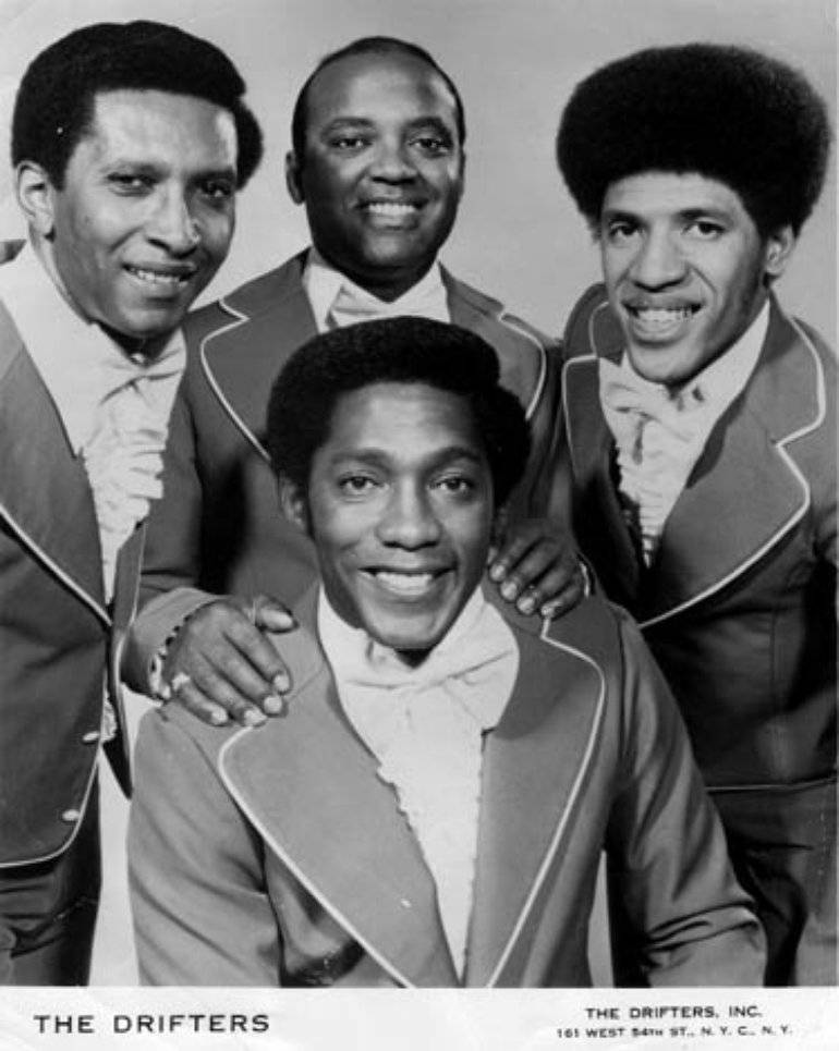 The Drifters, black-and-white, vintage, SD Phone Wallpaper