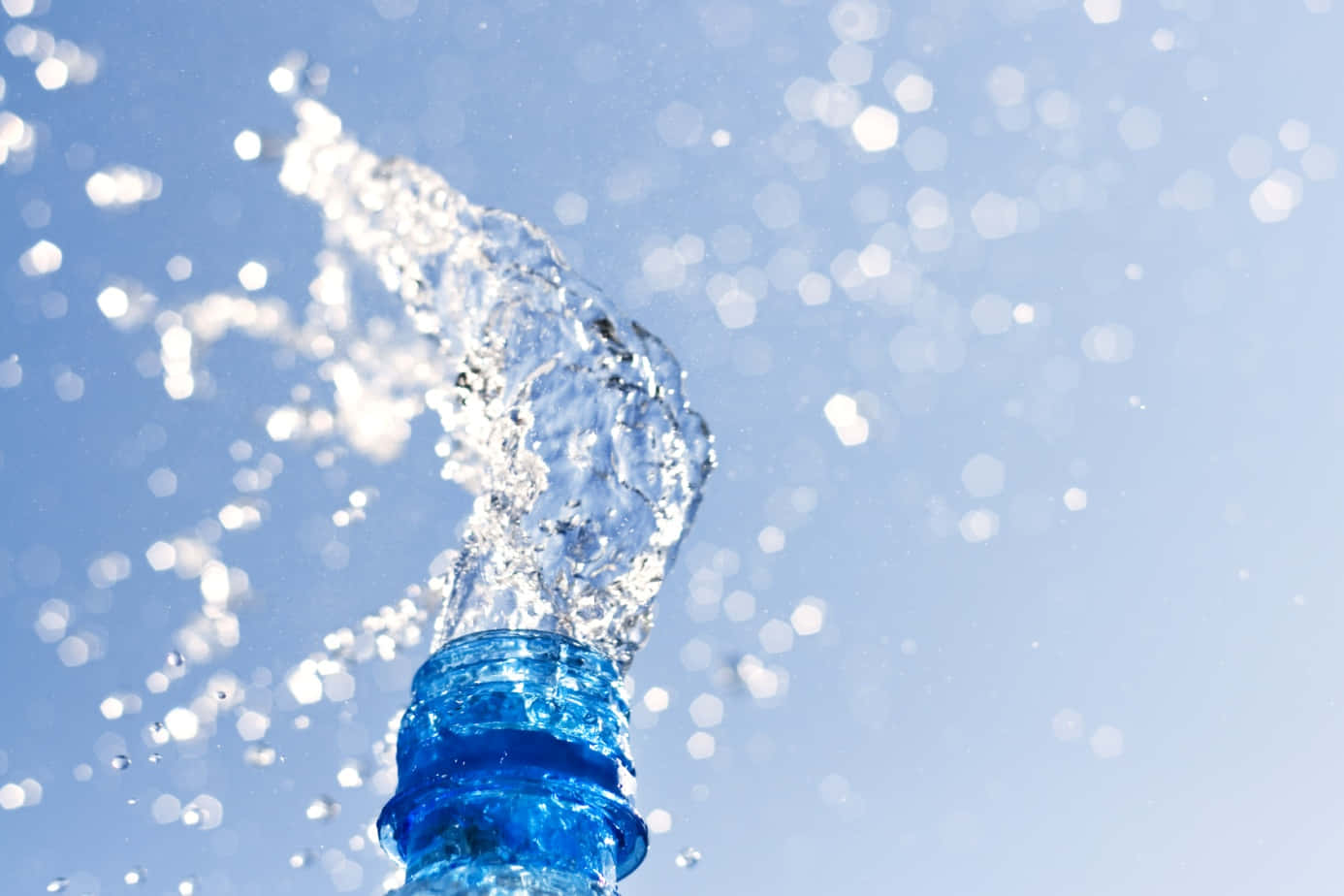 hydration, 1386 x 924, blue bottle cap, HD Desktop Wallpaper
