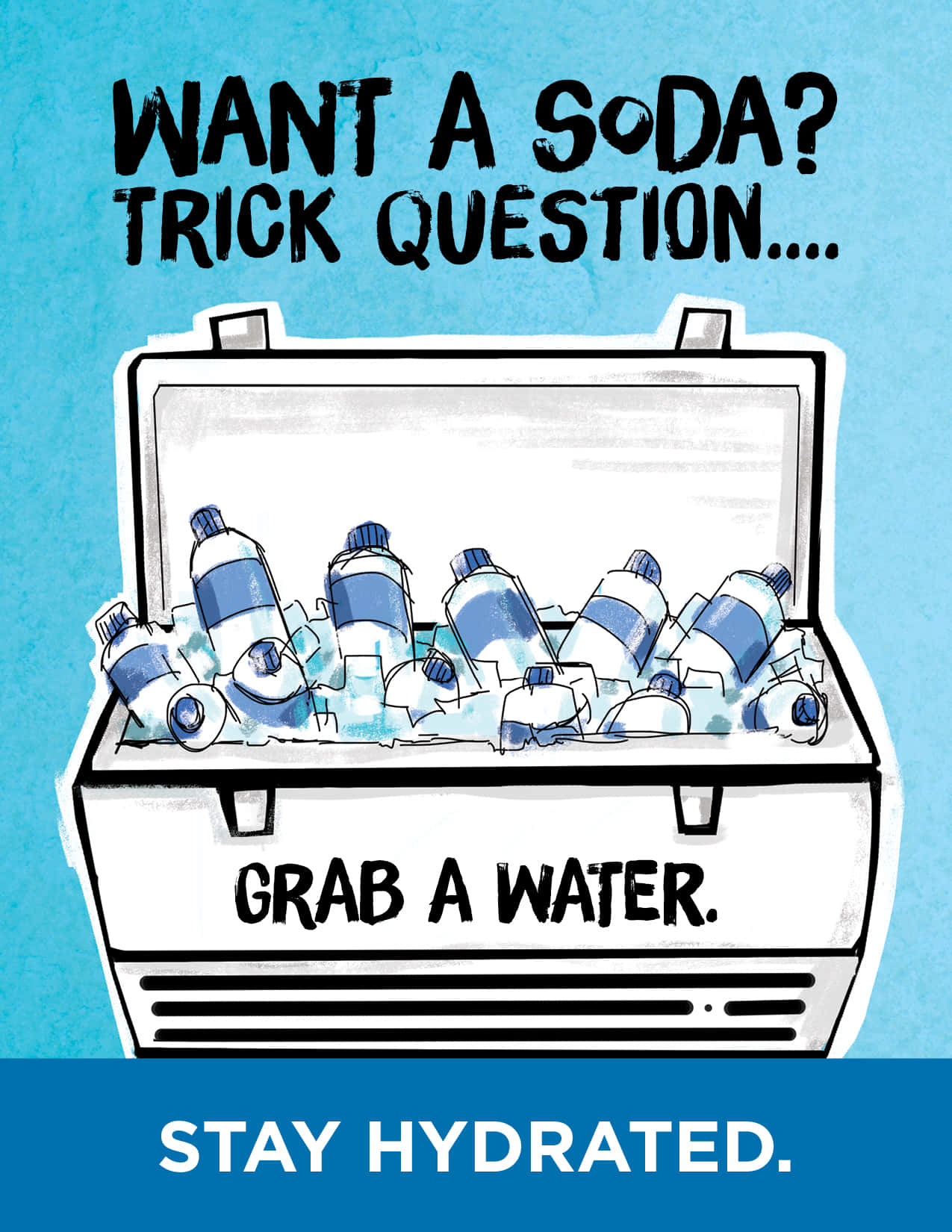 Hydration, 1275 x 1650, cartoon cooler, HD Phone Wallpaper
