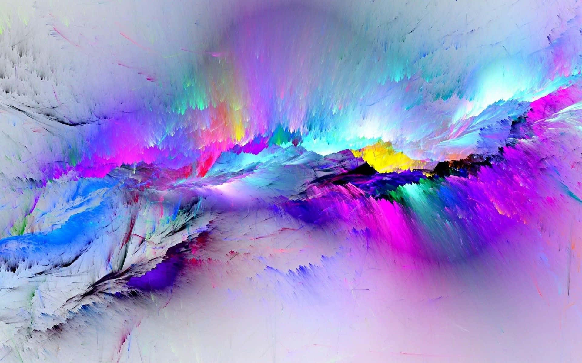 neon purple, blue, yellow, Full HD Desktop Wallpaper