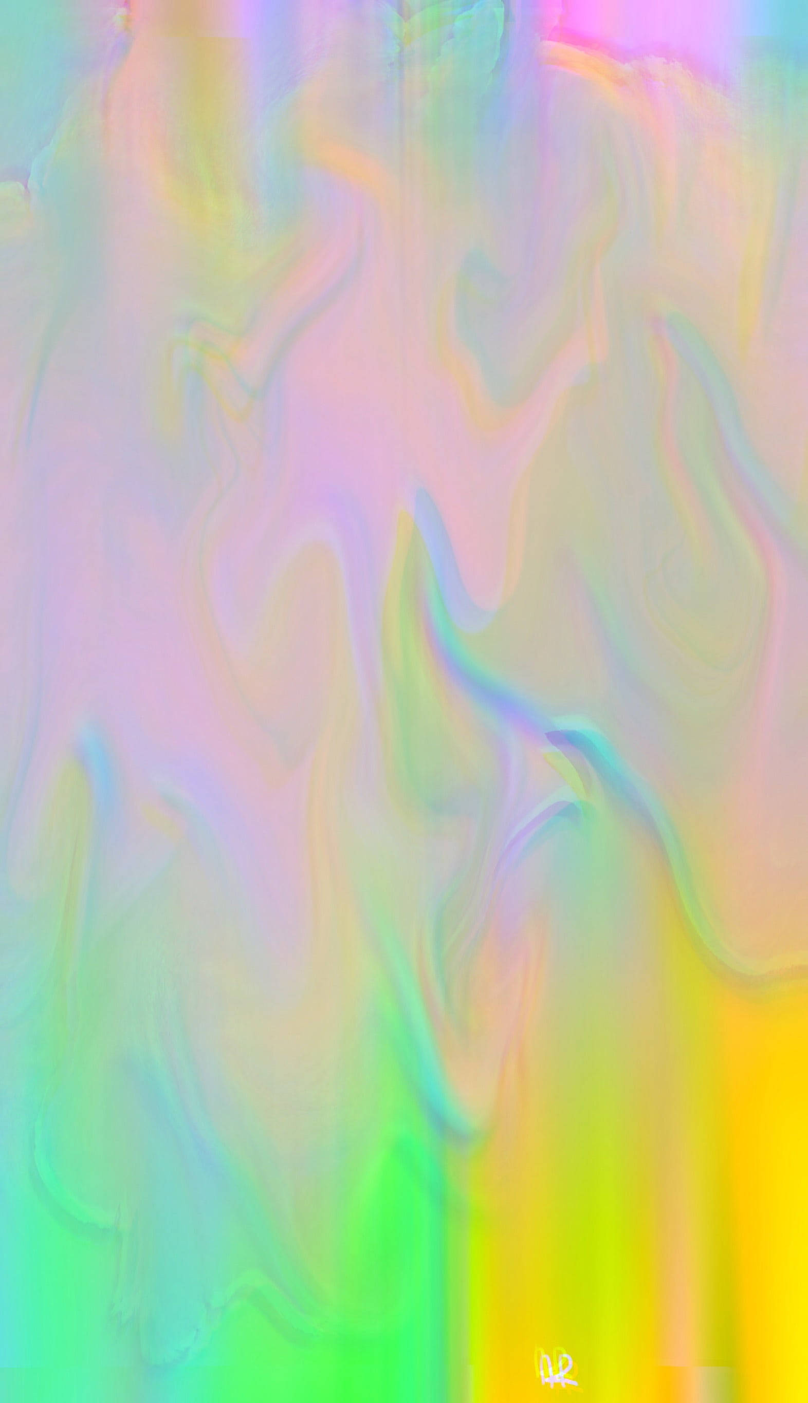 drippy, pastel paint art, iridescent liquid, 2K Phone Wallpaper