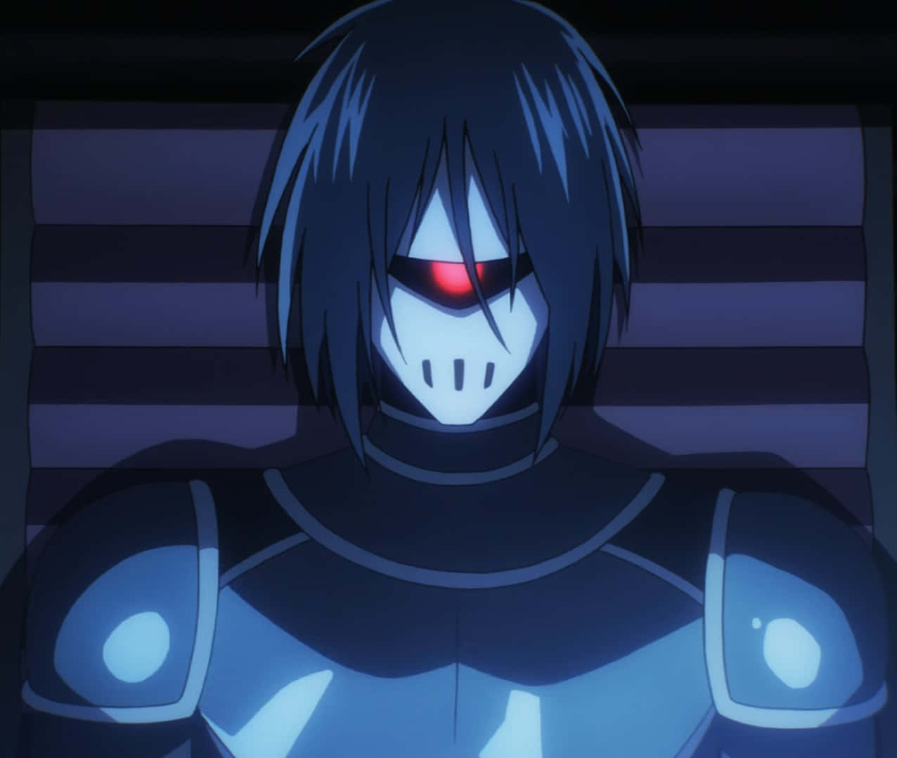 Drive Knight, glowing red eye, skull mask, SD Desktop Wallpaper