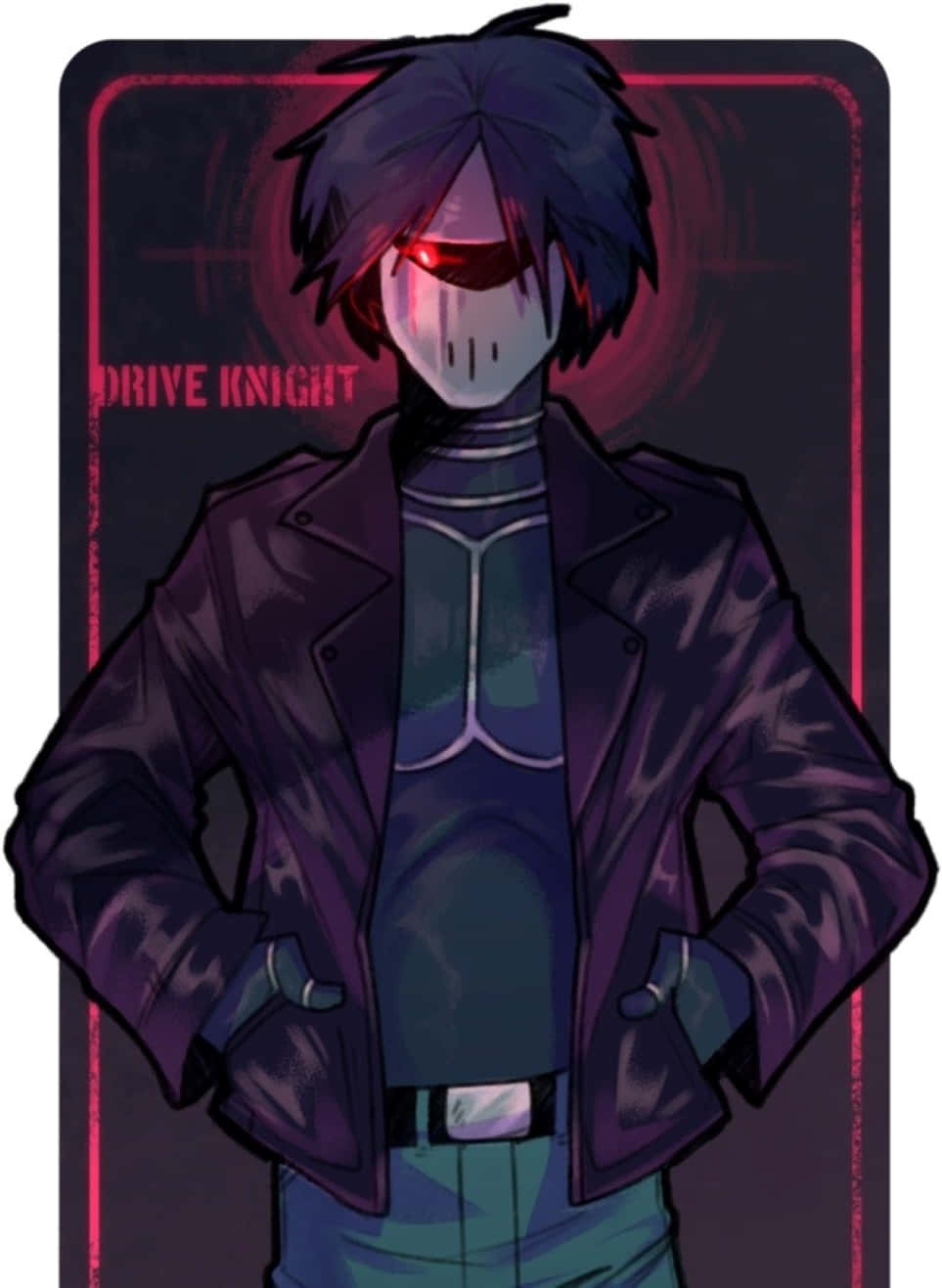 Drive Knight, neon pink, black, HD Phone Wallpaper