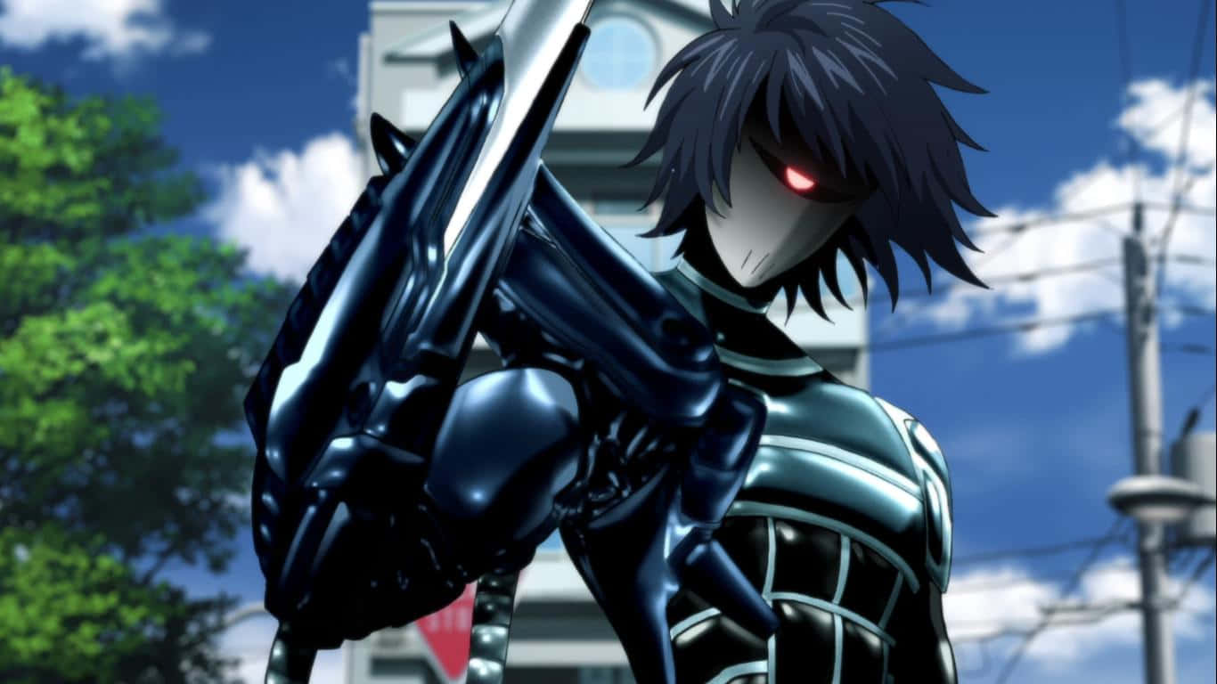 Drive Knight, glowing red eye, black armor, HD Desktop Wallpaper