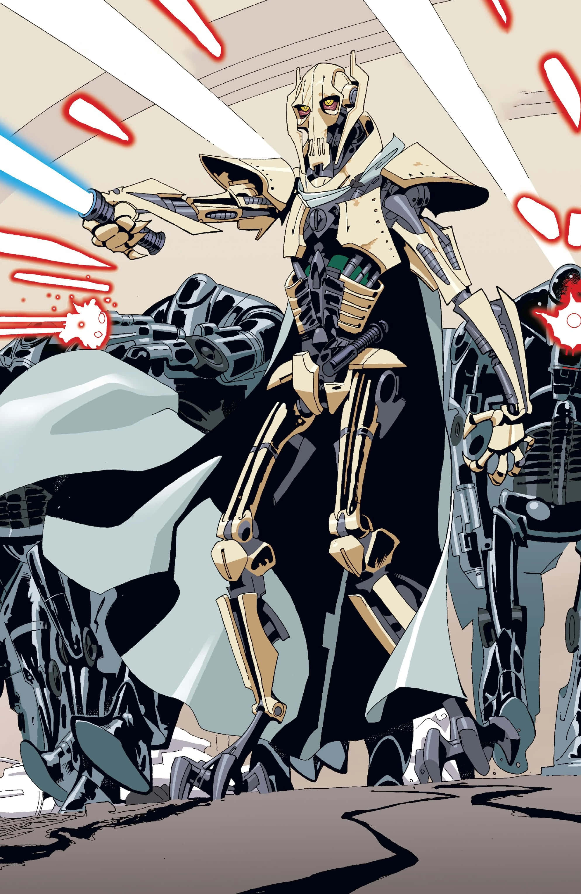 Droid Army, 1988, golden droid warrior, 2K Phone Wallpaper