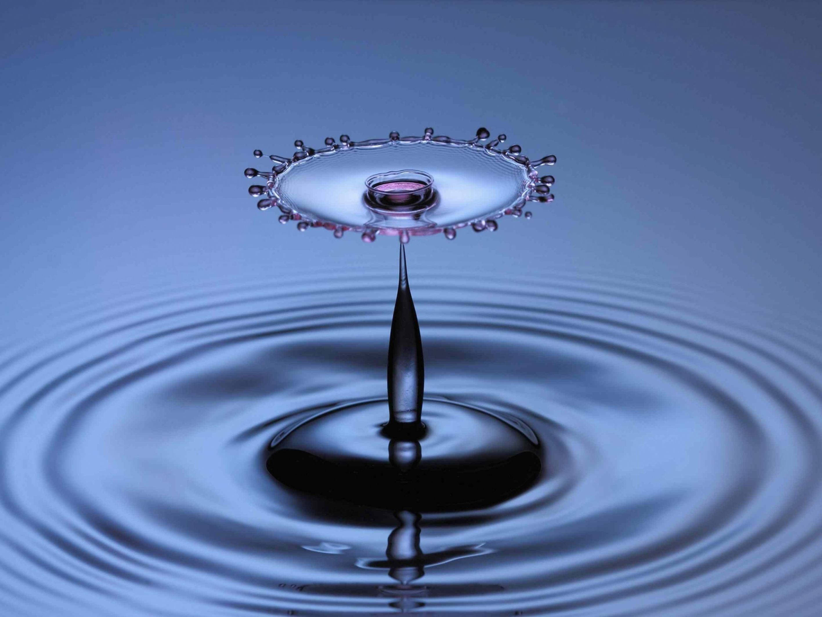 Ripples, Live 3D, water droplet, 2K Desktop Wallpaper