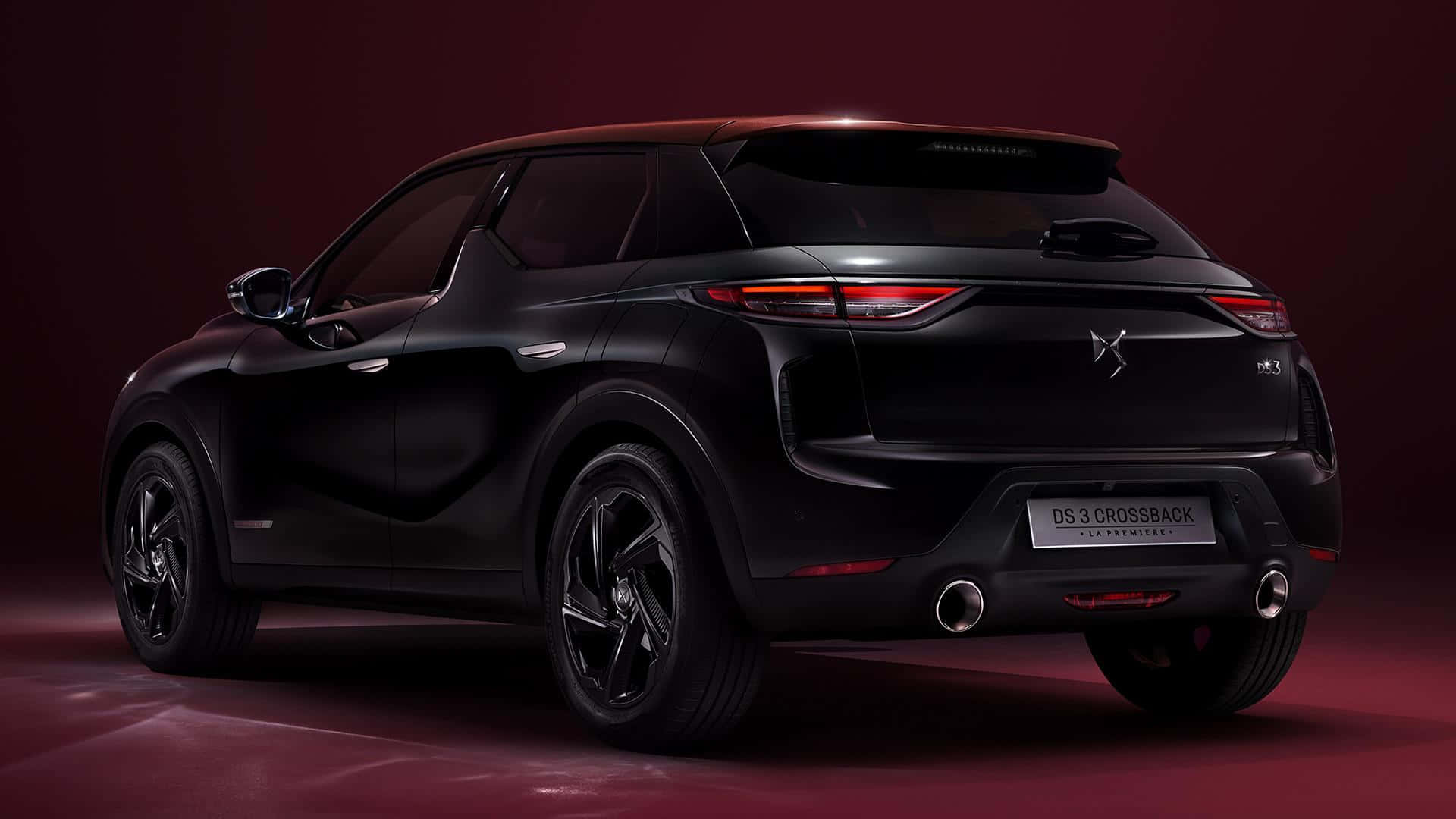 DS 3 Crossback, sleek black, studio, Full HD Desktop Wallpaper