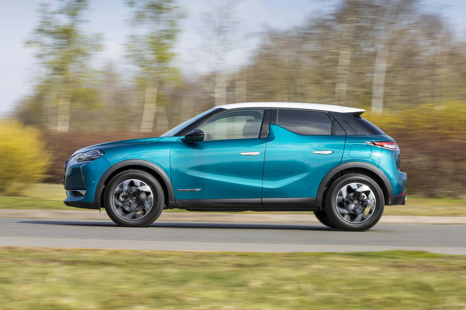 DS 3 Crossback, teal, white roof, HD Desktop Wallpaper