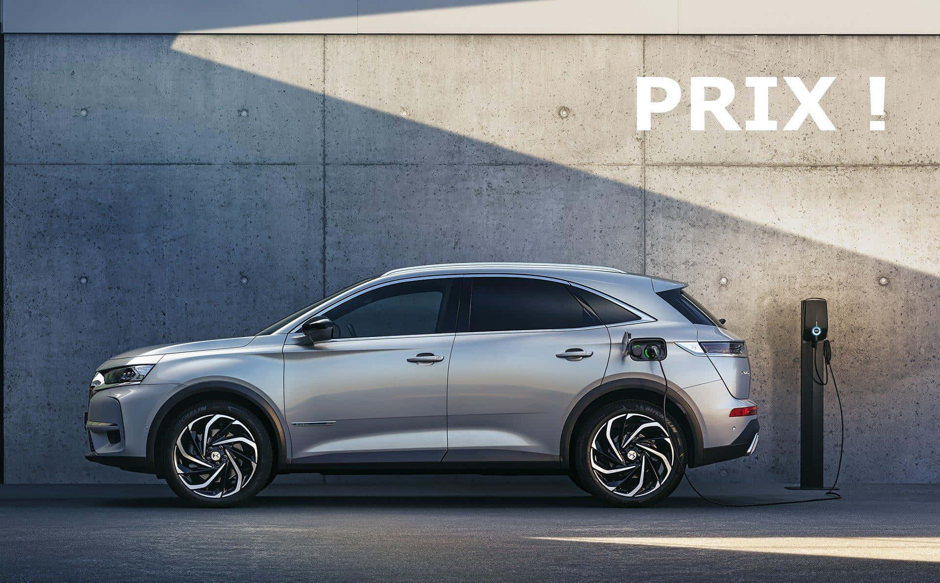 DS 7 Crossback E-Tense, silver, electric SUV, Full HD Desktop Wallpaper