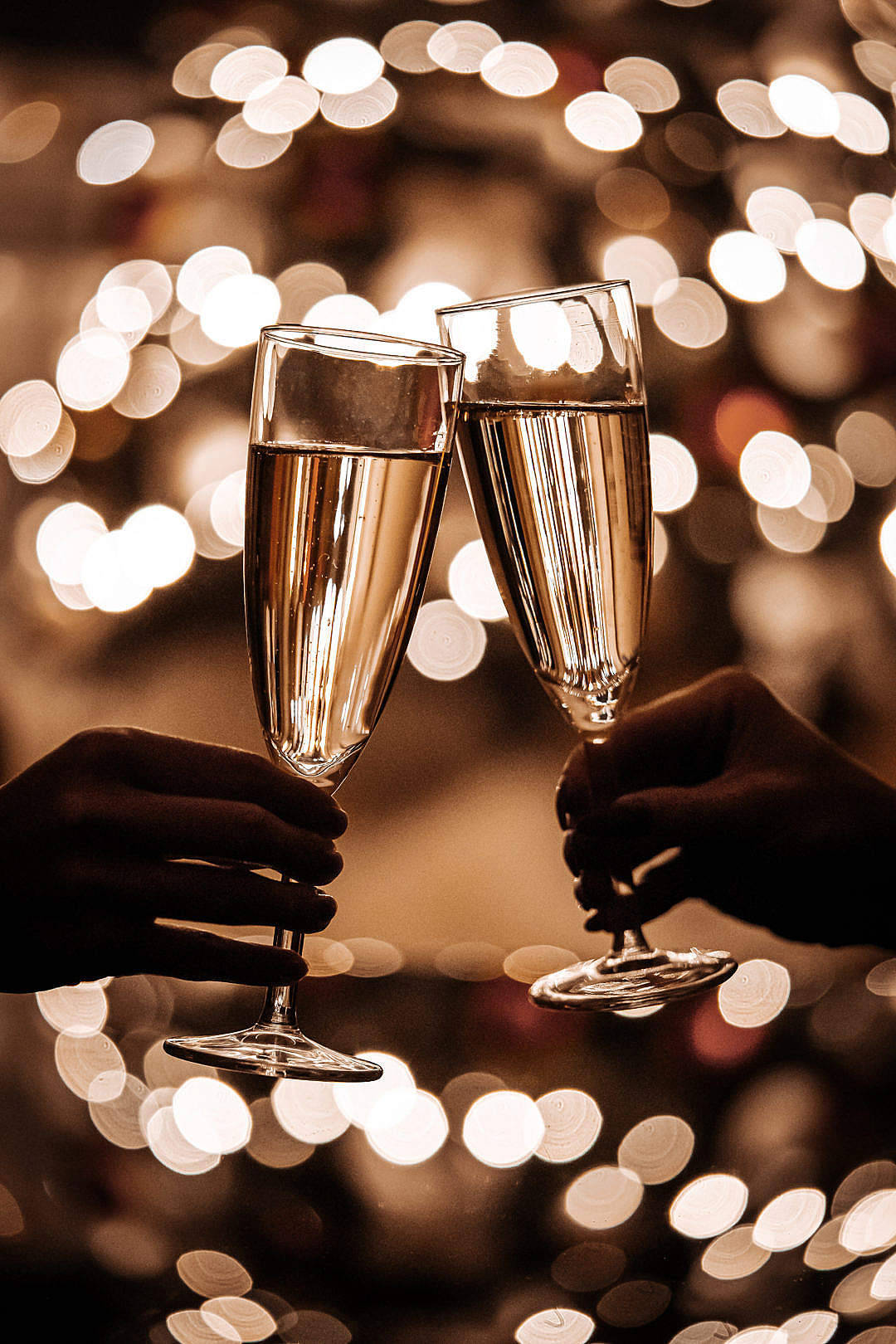 DSLR Blur, champagne flutes, bokeh backdrop, HD Phone Wallpaper