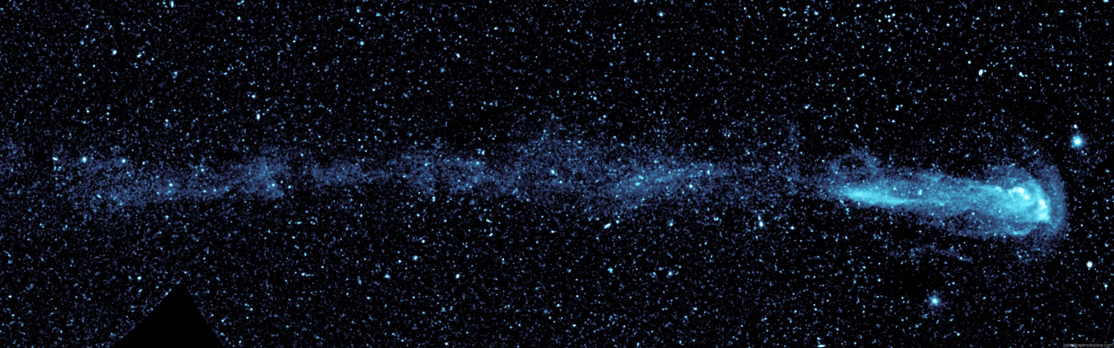 dual monitor, galaxy, stars, 4K Desktop Wallpaper