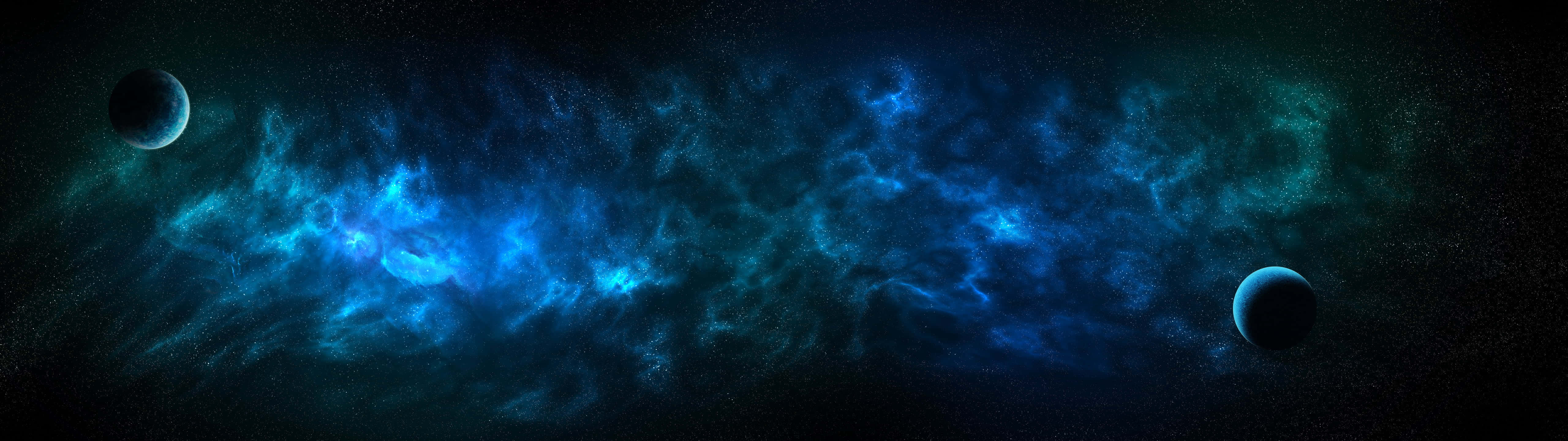 blue, black, space, 5K Desktop Wallpaper