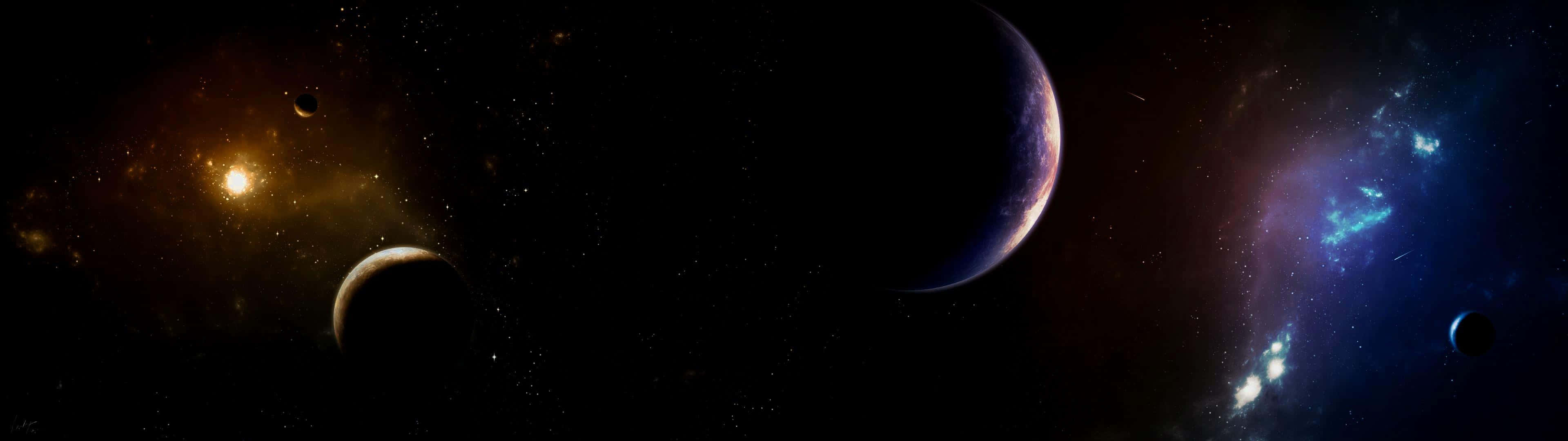 space, planets, stars, 4K Desktop Wallpaper